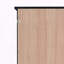 67.57-inch Tall Freestanding Bathroom Storage Cabinet with Tempered Glass Doors and Adjustable Shelves, Black