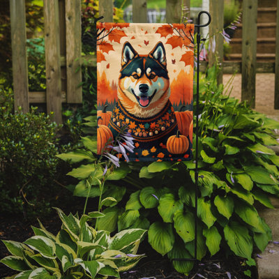 Drapeau de jardin double en polyester H 15,5 po x l 11,25 po
