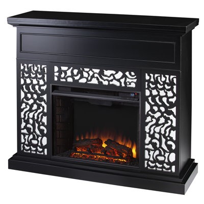 Marsallo Contemporary Electric Fireplace  Black