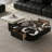 Black,White Genuine Marble Rectangular Coffee Table Sets