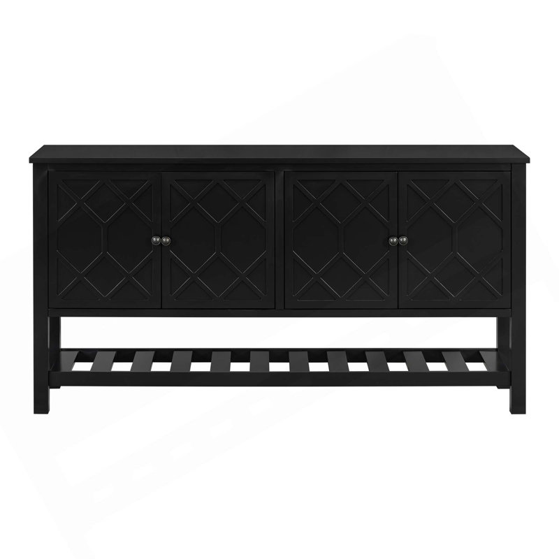 Table d'entrée élégante, Noir