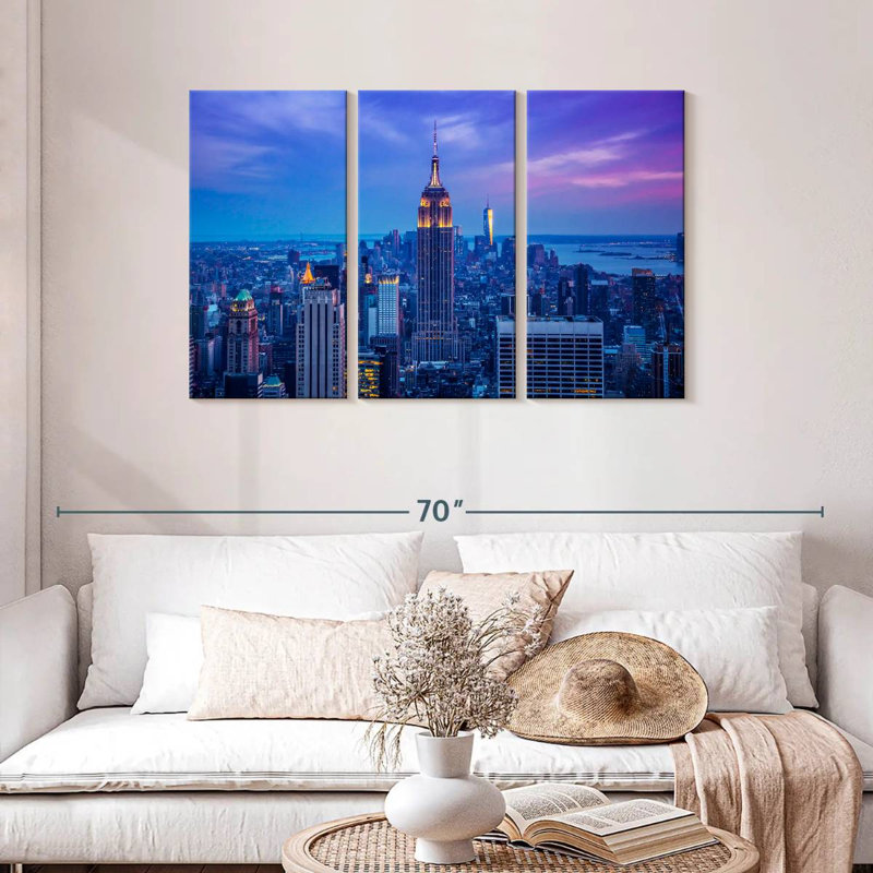 Lilie Dusky Empire State Building, H 28 po x l 45 po
