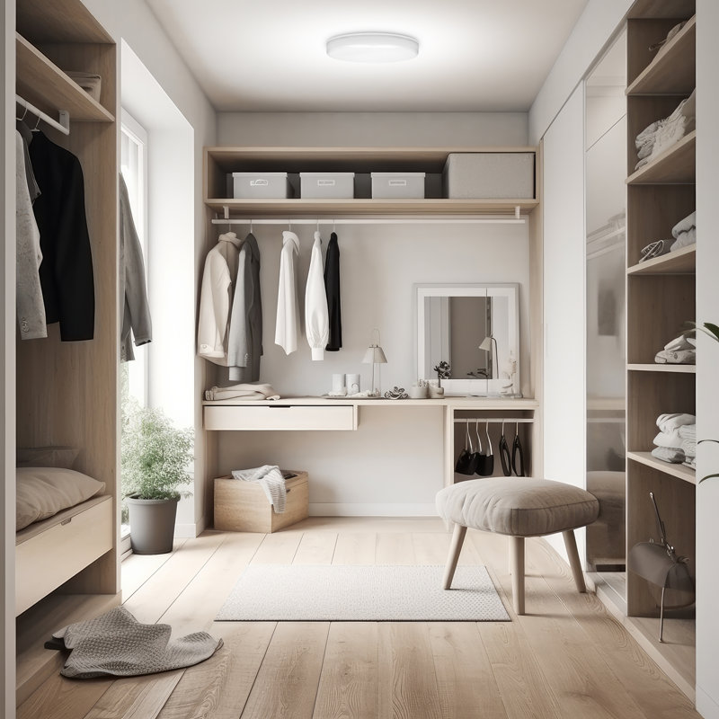 Plafonnier encastré en acrylique Aryiana, H 1,5 po x l 16 po x P 16 po