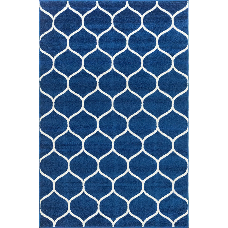 Tapis contemporain Tellaro couleur bord du lac, Rectangle 6 pi x 9 pi