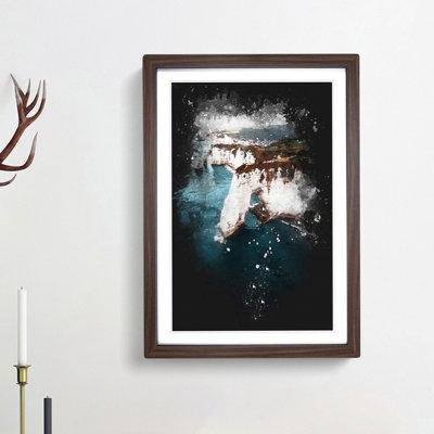Etretat in France - Framed Print