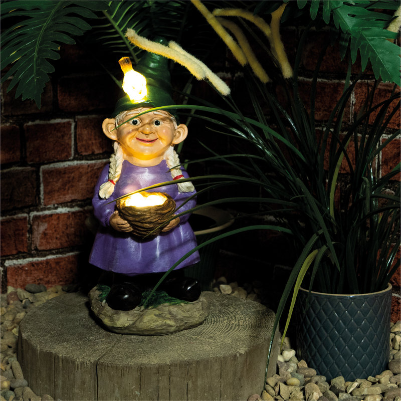 Giselle Solar Gnome Garden Ornament