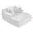 Living Room Compressed Chaise Lounge Foam Sofa Bed, Fluffy Corduroy Upholstered Cloud Couch With Deep Seat-2127067073