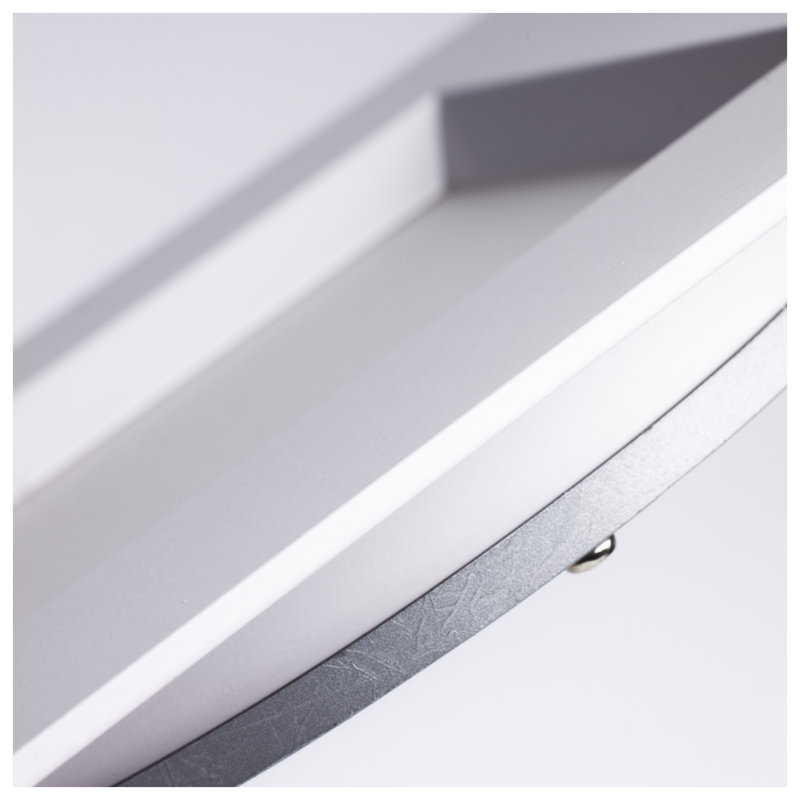 Plafonnier encastré à profil bas 15 W à DEL 15 watts - Télécommande - CCT sélectionnable - Forme carrée - Finition blanche - 120 volts