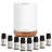 Essential Oil Diffuser, Aromatherapy Cool Mist Home Humidifier With 7 LED Colour Changing Light And Auto-Off Safety Switch, 8 Essential Oils Set, 300Ml (With Oils)