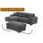 102" Upholstered Deep Seat Chaise Sofa With Ottoman-1430693868-1430693874