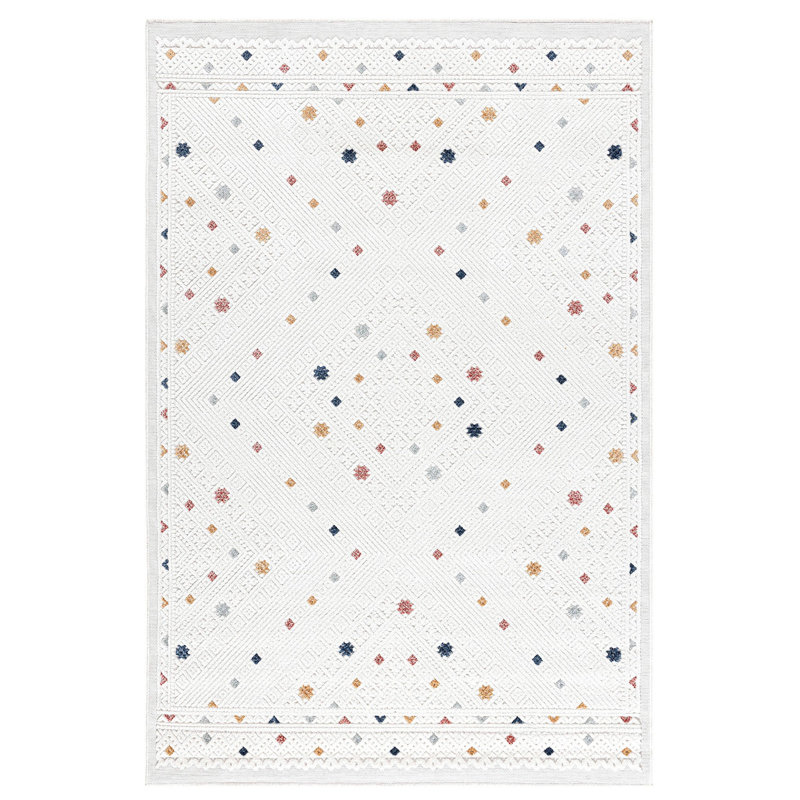 Vella Polka Dots Area Rug Set, Rectangle 196cm x 290cm