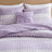 4 PCS King/Cal King Seersucker Quilt Set with Throw