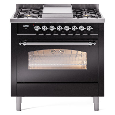 ILVE Nostalgie II 36 Dual Fuel Range, knobs