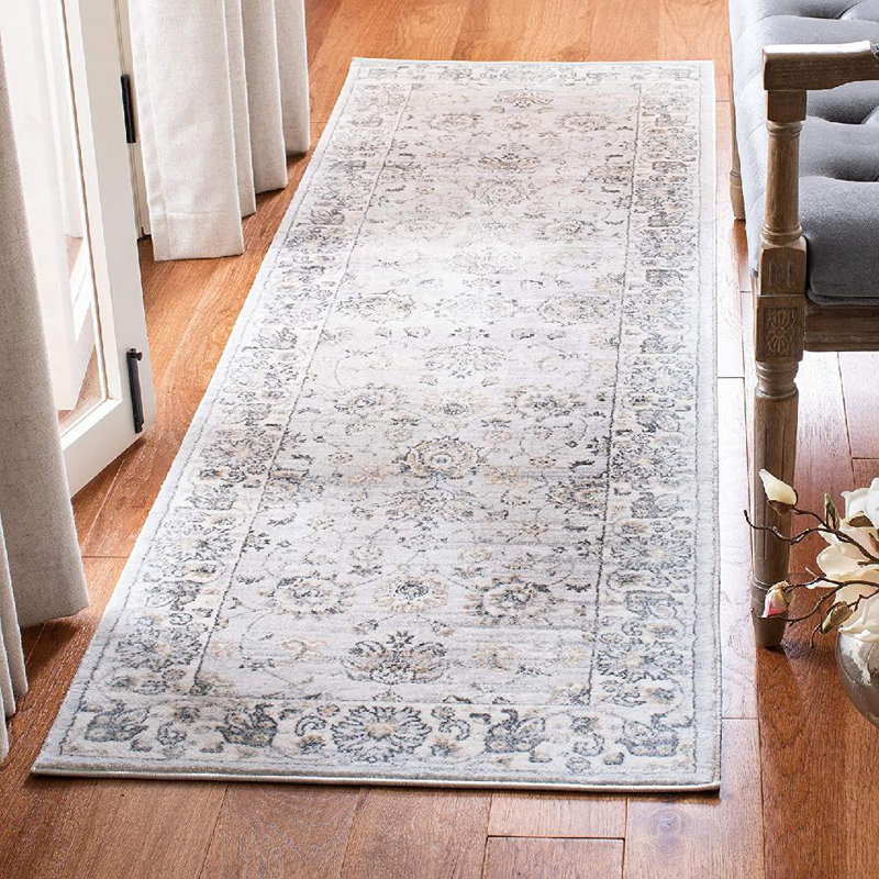 Tapis rose Aba, Tapis de couloir 2 pi 2 po x 11 pi