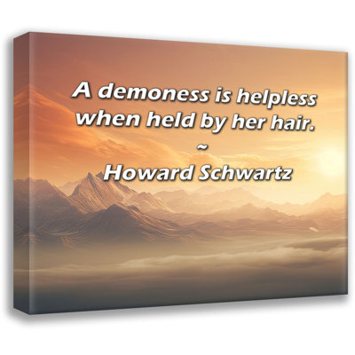Artsy Quote By Howard Schwartz Gallery Wrapped Canvas
