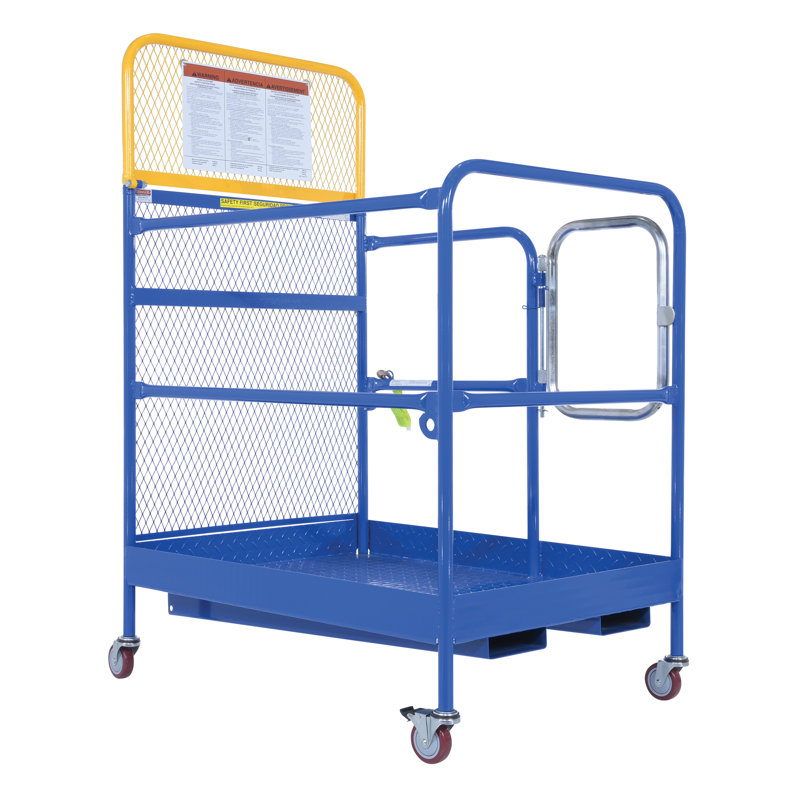WORK PLATFORM 84 IN BACK CASTERS 48X48, 69.625" H x 36" W x 50.9375" D