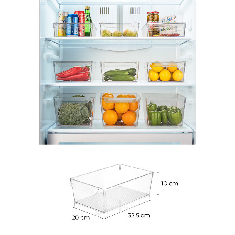 Ensemble de 3 contenants alimentaires Guelph, H 7,9 po x l 12,8 po x P 3,9 po