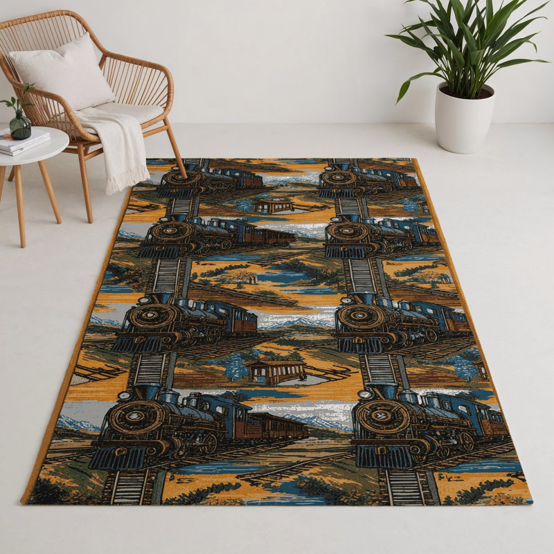 Tapis intérieur et extérieur brun Transport, Rectangle 9 pi x 12 pi