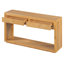 Console d'entrée en bois rustique avec tiroirs de rangement et tablette ouverte, parfaite pour les couloirs et les salons-1649311468