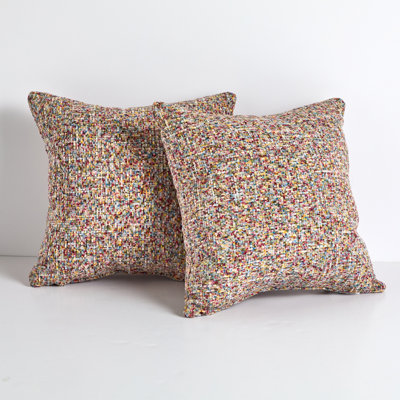 Textured Outdoor Reversible Throw Pillow