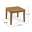Table d'appoint durable en bois d'acacia avec une conception discrète, parfaite pour les espaces extérieurs compacts et les décors modernes.-1763200126