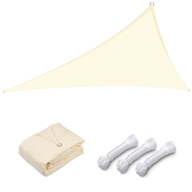 Toile d'ombrage triangulaire Yescom, Blanc cassé, 20 (pi) x 20 (pi)