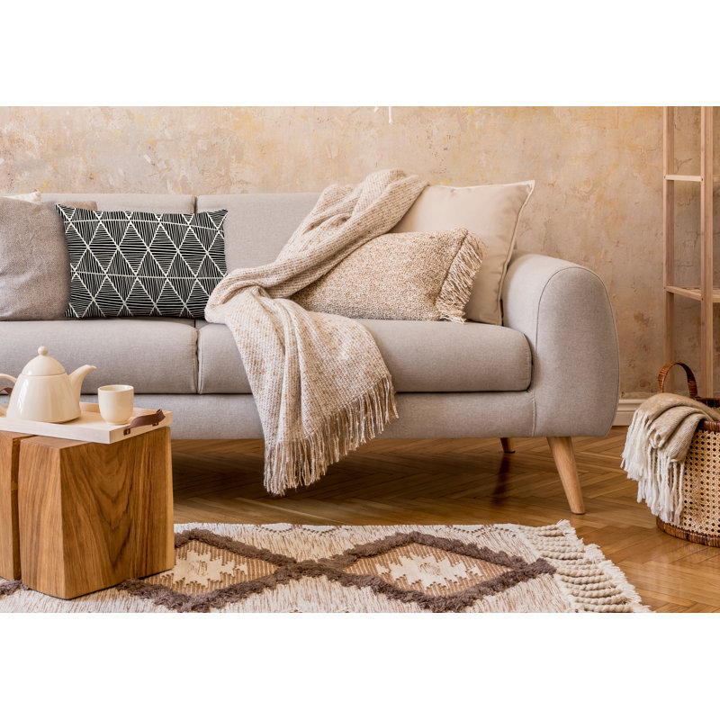 Housse et insert de coussin rectangulaire en polyester pour l'intérieur et l'extérieur, Noir