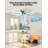 2pcs 52-inch Elvert Flush Mount Ceiling Fan With Led Lights Black Gold-1507817114-1507817093