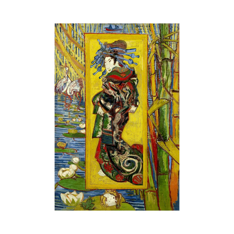 Courtesan (after Eisen) by Vincent Van Gogh - Wrapped Canvas Print, 20.32 cm H x 30.48 cm W