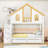 Two Drawers Wooden Bunk Bed With Storage Stairs And Shelves-1199315134