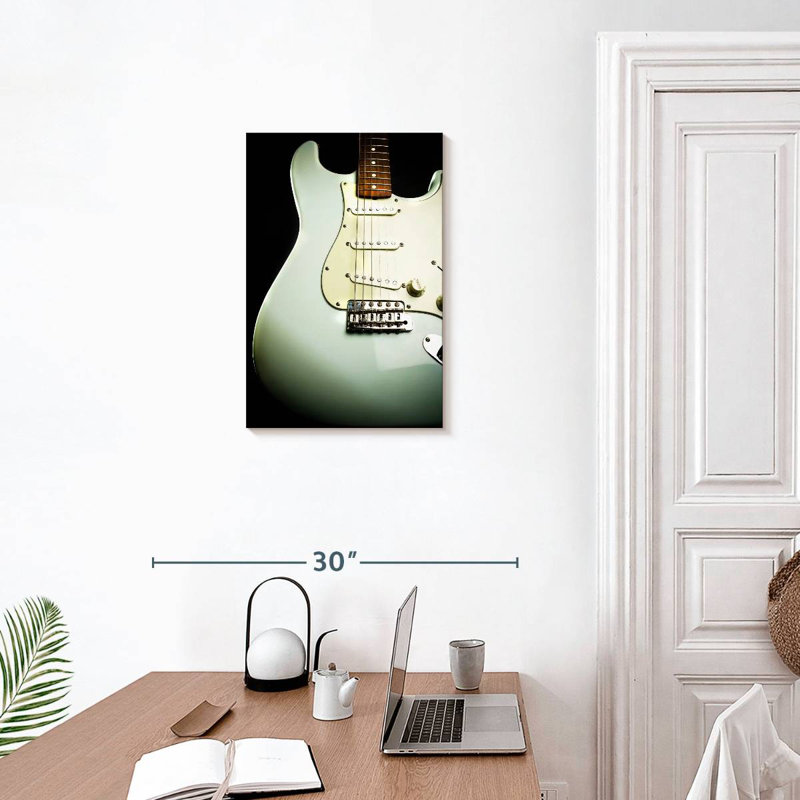 Abarca Pearly Rock Guitar, 24" H x 16" W