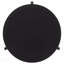 Table basse noire ronde en bois massif