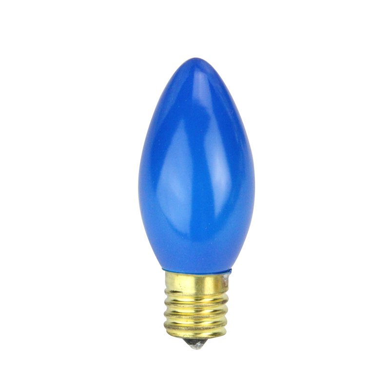 Opaque C9 Christmas Replacement Bulbs, Blue