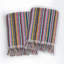 Colourful Patterned Towels with Tassels-847984962