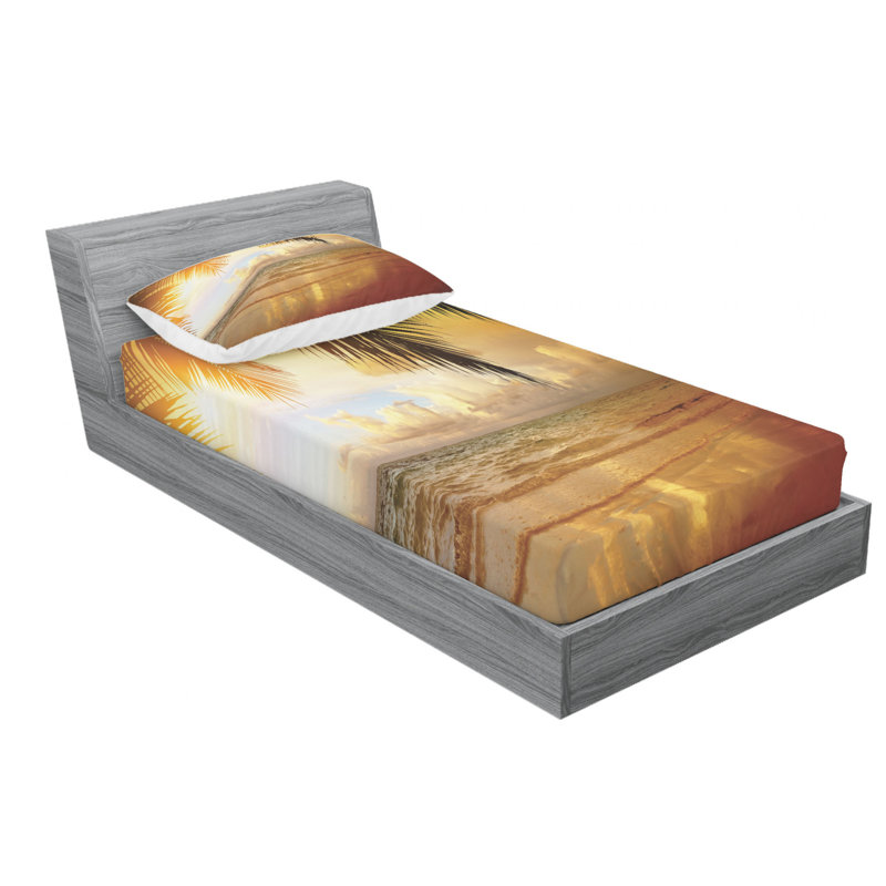 Microfiber Sheet Set, Twin Sheet Set with Fitted Sheet