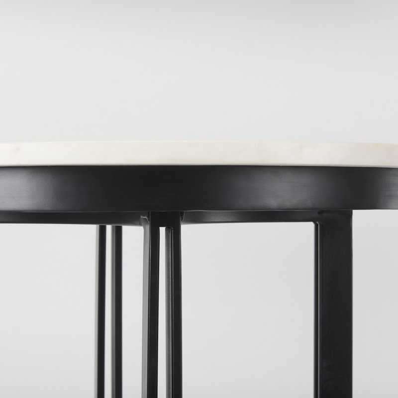 Table de salle à manger Wainwright, Noir, 32 po x 32 po, Hauteur du comptoir (hauteur de 38 po)