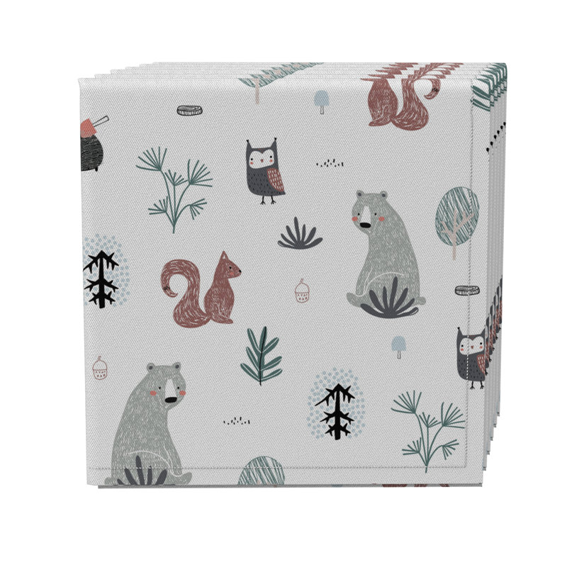 Cotton Twill Animals/Nature Square Napkin