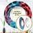 Shaneqwa Op Art Blue And Red Focus - Op Art Decorative Wall Mirror, Blue Large Round Mirror, Printed Metal Art-4662047