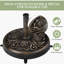 24.95kg Free Standing Umbrella Base with Wheels-1349760007