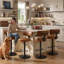 Tabouret de bar pivotant à hauteur réglable 25-33 po Sonja-130115391
