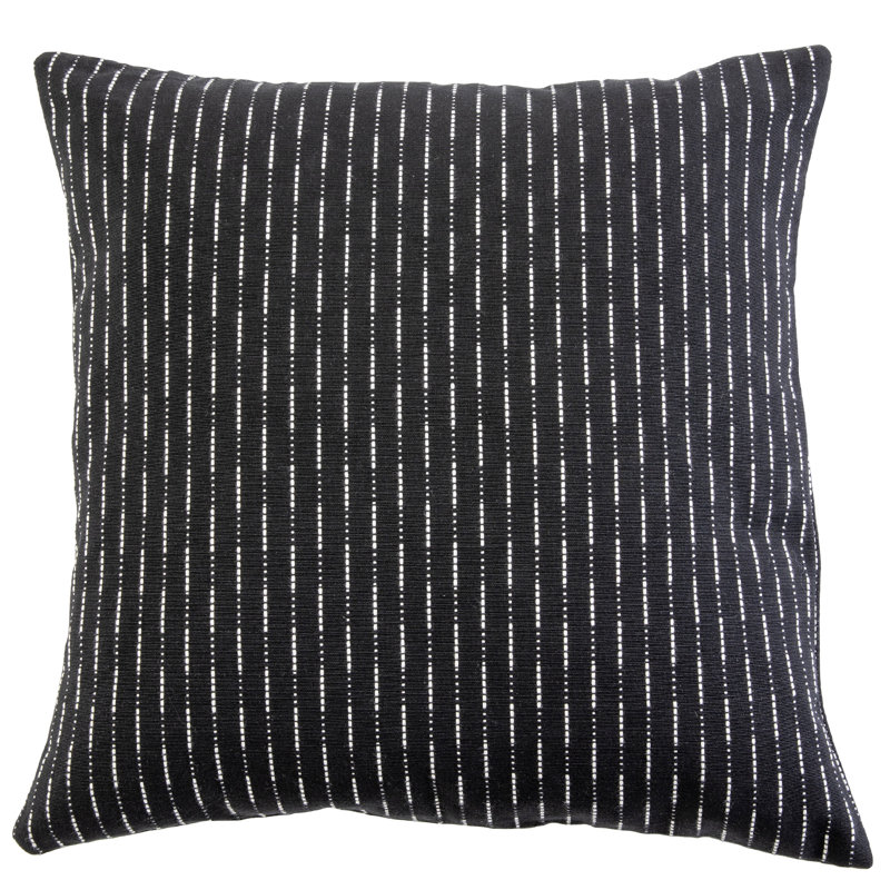 Trinity Pillow Sham Cotton Striped Sham, Euro, White