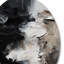 Duffie noir à motifs Splash Paint Art II - peinture abstraite ronde, art mural en métal-88628749