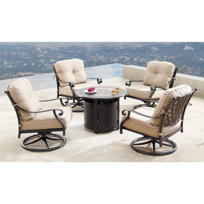 Mccomas - Person Patio Conversation Set with Cushions