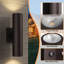 Applique murale d'extérieur 12 po en aluminium DEL bronze huilé avec crépuscule à l'aube-1028015530