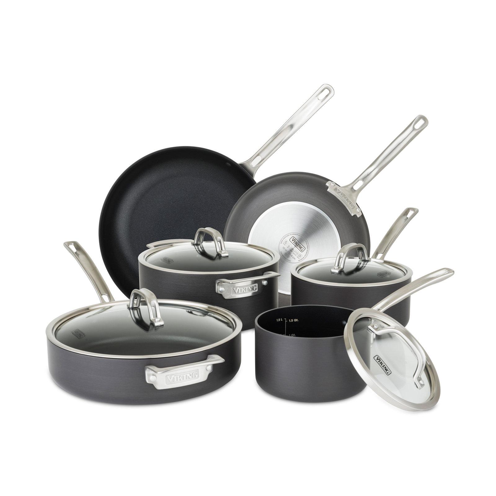 Viking 10-Piece Hard Anodized Nonstick Cookware Set