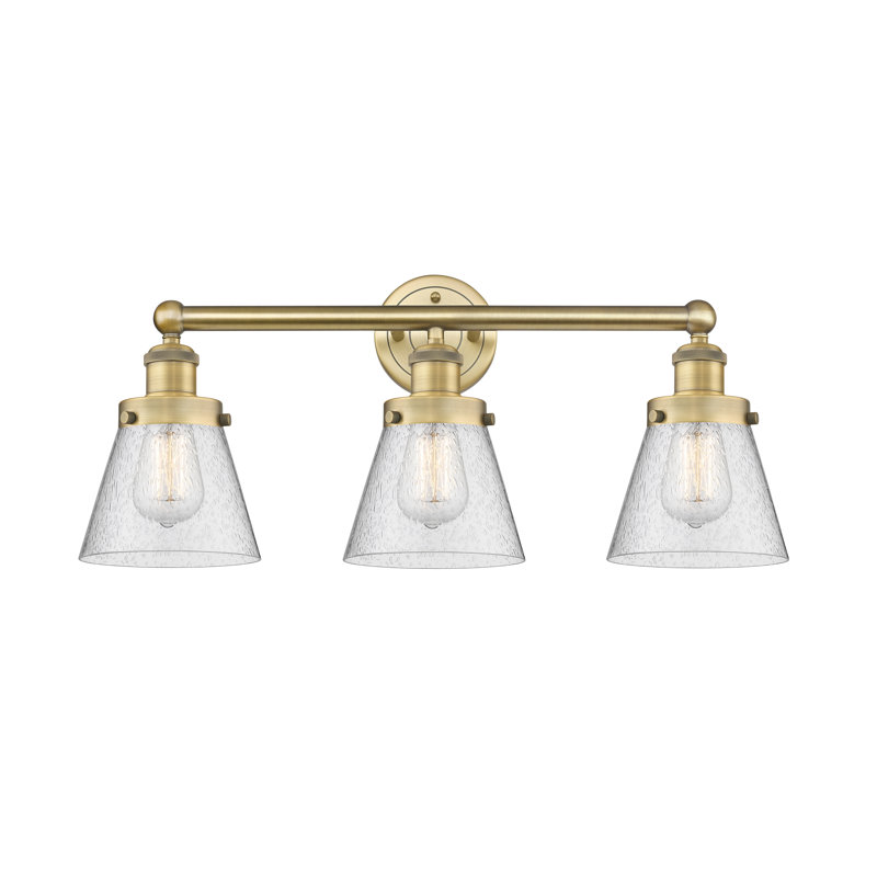 Annamary 3 - Light Dimmable Vanity Light, Brushed Brass, Seedy