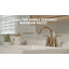 Robinet de salle de bain central avec drain Lahara, robinet de lavabo à 2 poignées-14622290