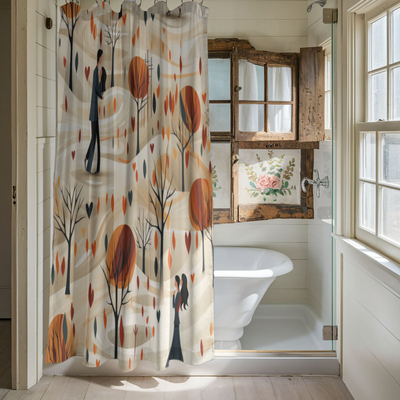 Affection Hug - Premium Shower Curtain, 74"H x 71"W