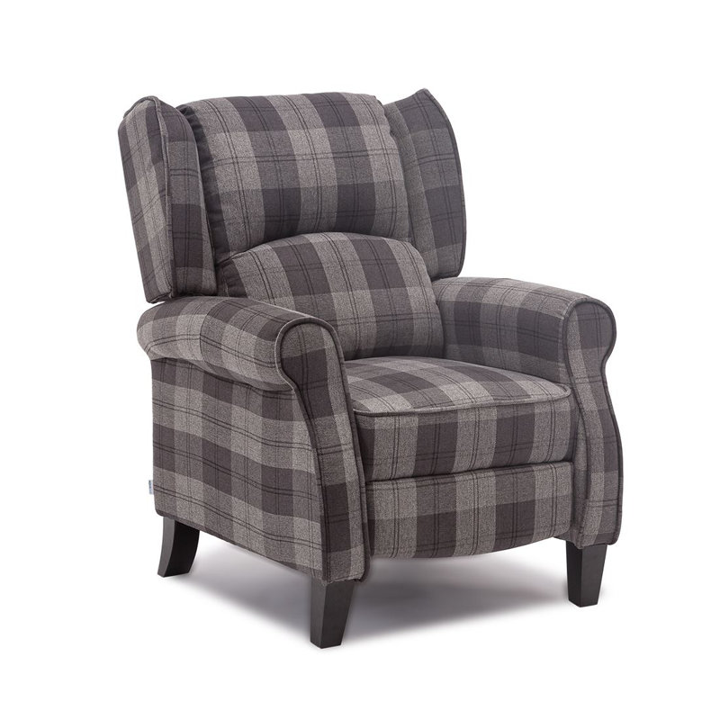 Lynnwood 80cm Wide Wing Chair Recliner, Charcoal