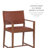 Morrow Upholstered Arm Chair in Brown